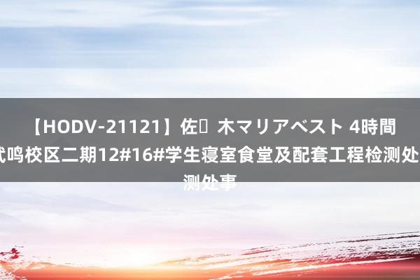【HODV-21121】佐々木マリアベスト 4時間 武鸣校区二期12#16#学生寝室食堂及配套工程检测处事
