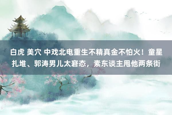 白虎 美穴 中戏北电重生不精真金不怕火！童星扎堆、郭涛男儿太窘态，素东谈主甩他两条街