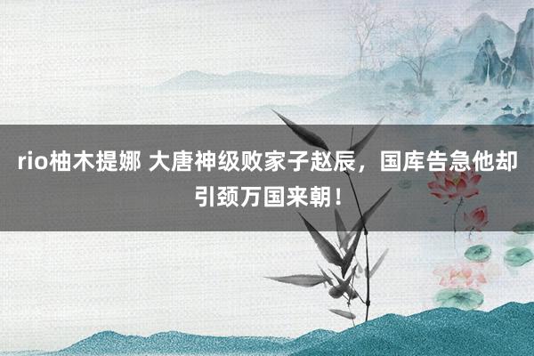 rio柚木提娜 大唐神级败家子赵辰，国库告急他却引颈万国来朝！