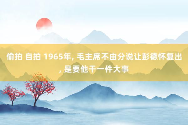 偷拍 自拍 1965年, 毛主席不由分说让彭德怀复出, 是要他干一件大事